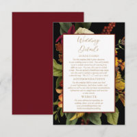 Rojo rústico | Detalles del Naranja Floral Bouquet