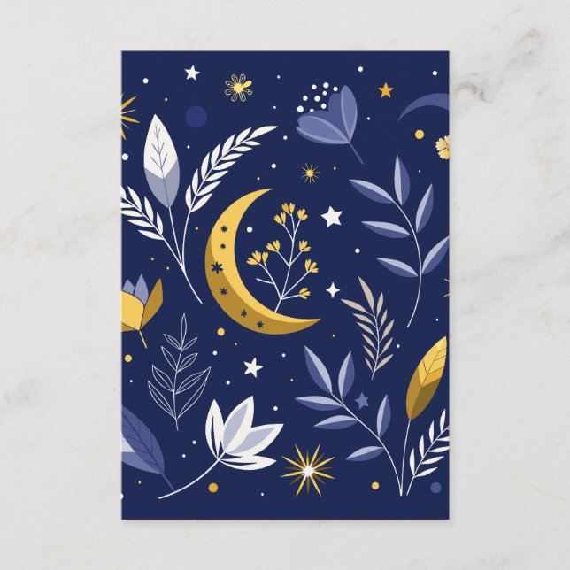 Tarjeta De Recepción Romance celeste (Anverso)