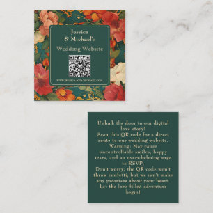 Tarjeta De Recepción 🌹 Romance: el esplendor del Art Nouveau