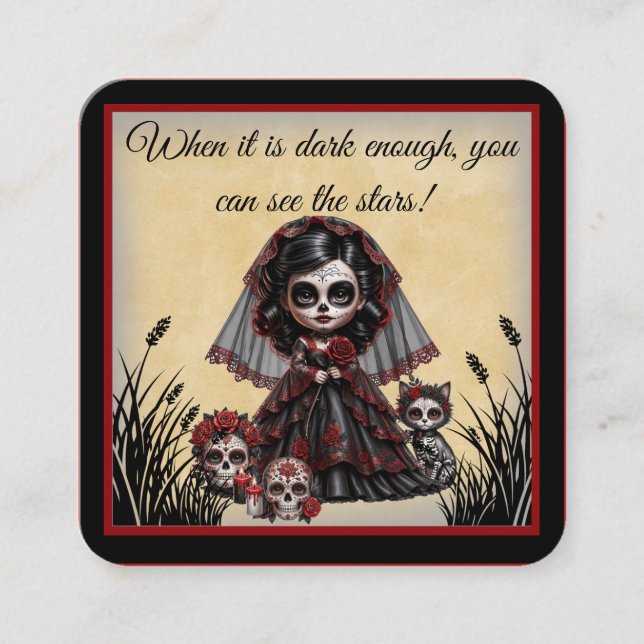 Tarjeta De Recepción Romance Oscuro_ Princesa Oscura (Anverso)
