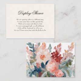 Tarjeta De Recepción Romántico Pastel Flower Bridal Shower