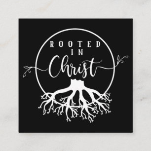 Tarjeta De Recepción Rootado en Cristo