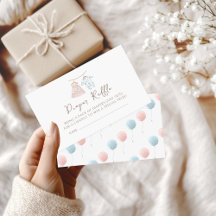 Ropa de bebé Género revelar pañal Raffle