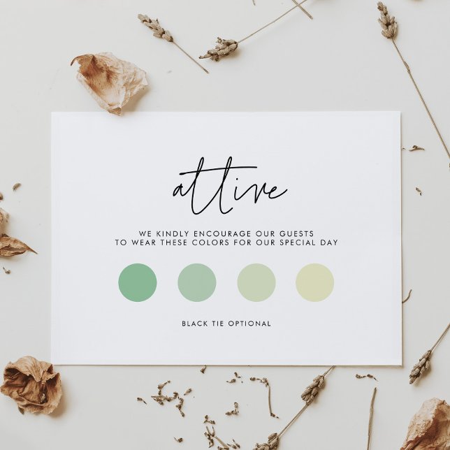 Tarjeta De Recepción Ropa de Boda minimalista moderna (Subido por el creador)