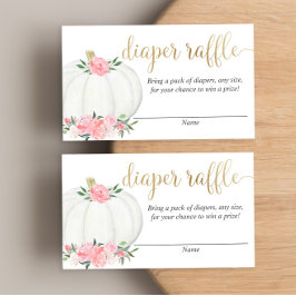 Tarjeta De Recepción Ropa de calabaza oro rosa elegante otoño baraja ri