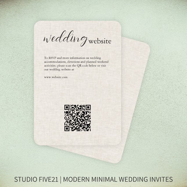 Tarjeta De Recepción Ropa ・ Elegante Boda Moderno (Subido por el creador)