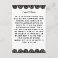 Ropa negra en la boda blanca personalizada