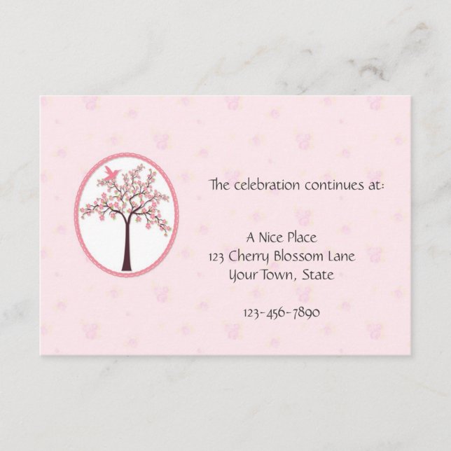 Tarjeta de Recepción Rosa Cerezo (Anverso)