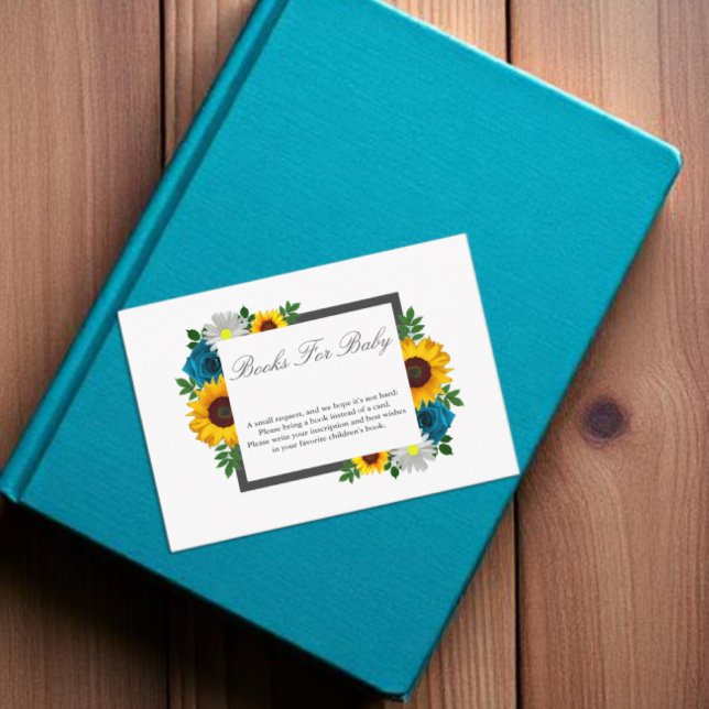 Tarjeta De Recepción Rosa de girasol Daisy Floral Baby Shower (Subido por el creador)