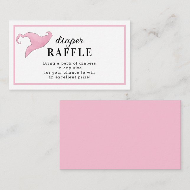 Tarjeta De Recepción Rosa de Halloween bebé está preparando pañales (Anverso / Reverso)