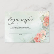 Rosa de vegetación húmeda wreath Diper Raffle