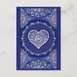 Tarjeta De Recepción Rosario azul