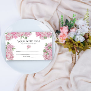Tarjeta De Recepción Rosas acuarela - Ideas para una noche de cita \ Ta