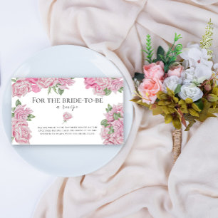 Tarjeta De Recepción Rosas de acuarela - Receta para que la novia sea