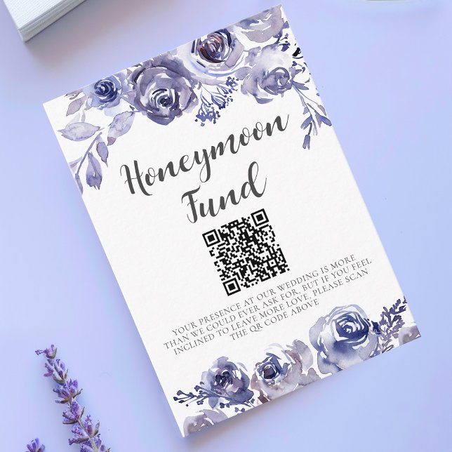 Tarjeta De Recepción Rosas morados Boda floral elegante Fondo de luna d (Subido por el creador)