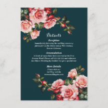 Rosas rojas y rosadas oscuras y melancólicas boda