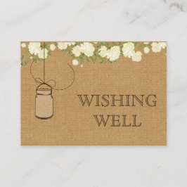 Tarjeta De Recepción rosas rústicos de marfil en burrega almendras dese