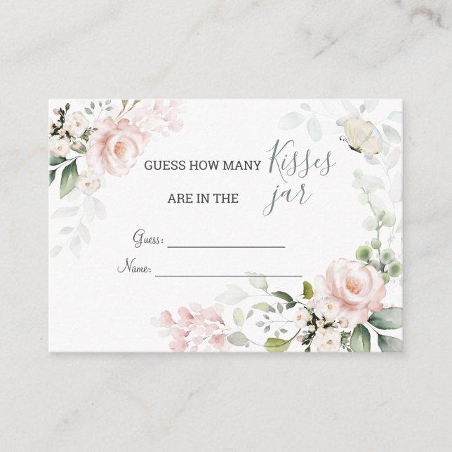 Tarjeta De Recepción Roses rosas rosas se deshacen de cuántos besos en  (Anverso)