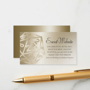 Tarjeta De Recepción RPG Luxe   Sitio web de Gold Fantasy Tabletop Game