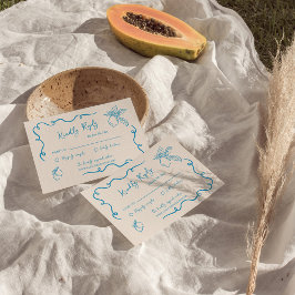 Tarjeta De Recepción RSVP de la boda de limón con mano dibujada