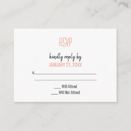 Tarjeta De Recepción RSVP de registro de vinilo retro