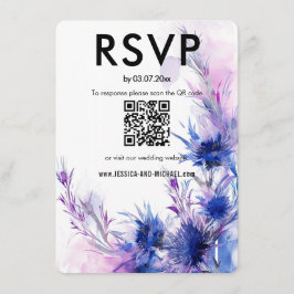 Tarjeta De Recepción 💍 RSVP + DETAILS Cornflower Reverige