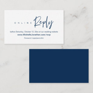 Tarjeta De Recepción RSVP en línea, sitio web Boda, contraseña, recorda