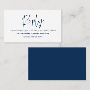 Tarjeta De Recepción RSVP en línea, sitio web Boda, contraseña, recorda