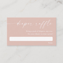 Tarjeta De Recepción Rubor rosa moderno simple simple ducha de pañales