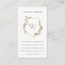 Rubor Wildflower Escudo Display Shower Baby Shower