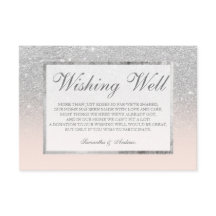 Rubro brillante plateado ombre pozo de los deseos 