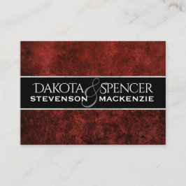 Tarjeta De Recepción Ruby Boda | Inserción del tema rojo Crimson Garnet