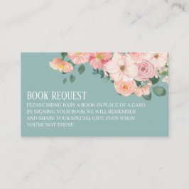 Tarjeta De Recepción Ruidosa Moda Boho Baby Shower Solicitud de libro