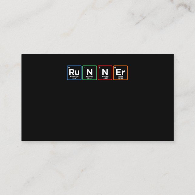 Tarjeta De Recepción Runner Periodically Half Marathon Running Lover Gr (Anverso)