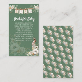 Tarjeta De Recepción Rustic Floral Baby Shower Books for Baby