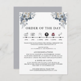 Tarjeta De Recepción rustic watercolor illustration of a floral