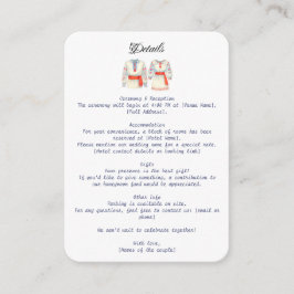 Tarjeta De Recepción Rústica Boda rumana Vestidos folclóricos tradicion