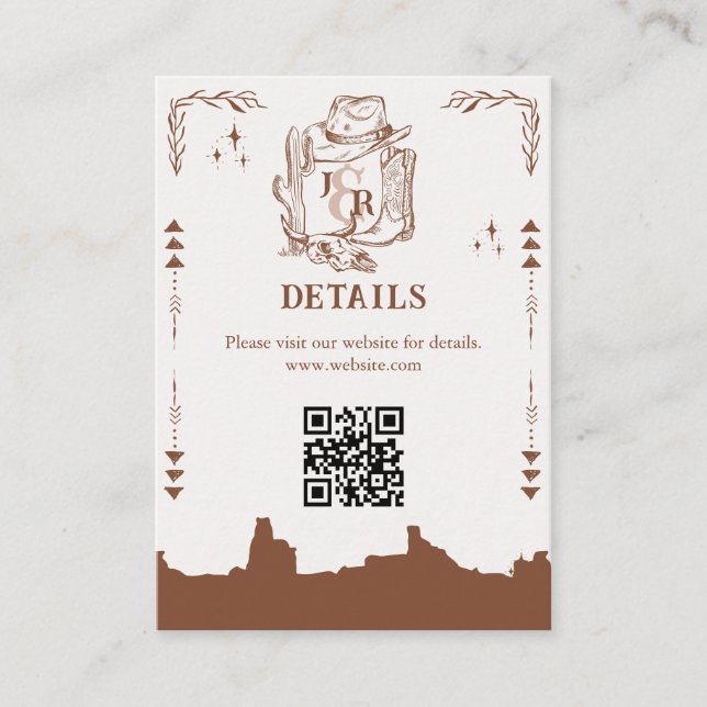 Tarjeta De Recepción Rústica granja de rancho occidental Barn Cowboy Gr (Anverso)