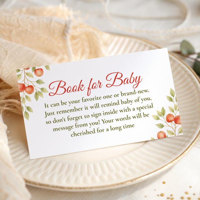 Tarjeta De Recepción Rústica Línea de Ropa Manzana Libro Para Fiesta de (Subido por el creador)