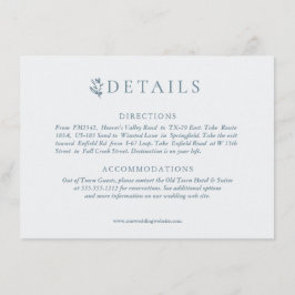 Tarjeta De Recepción Rústicas anhelas con flor | BODA