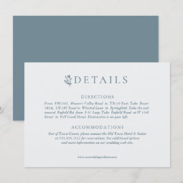 Tarjeta De Recepción Rústicas anhelas con flor | BODA