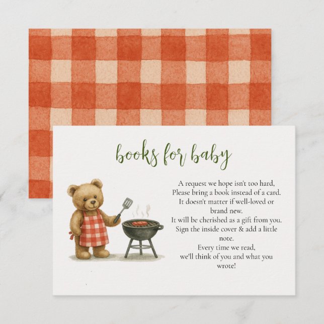 Tarjeta De Recepción Rústico: Podemos basar la solicitud de un Baby Sho (Anverso / Reverso)