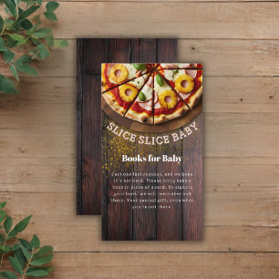 Tarjeta De Recepción Rústico Slice Pizza Baby Shower