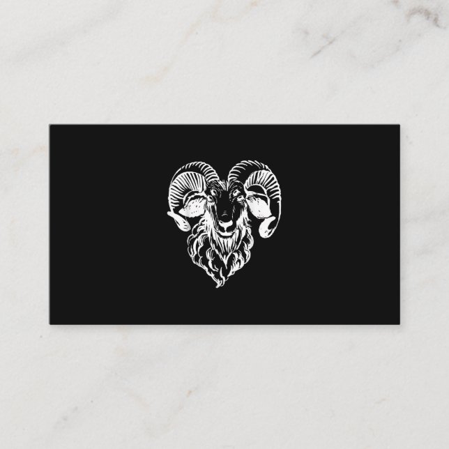 Tarjeta De Recepción Sabbatic Baphomet Goat Evil Satanic (Anverso)