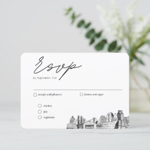 Tarjeta De Recepción Sacramento Boda Opciones tradicionales de comidas 