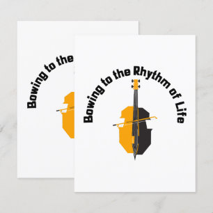 Tarjeta De Recepción Sacudiendo al ritmo de la vida Cello