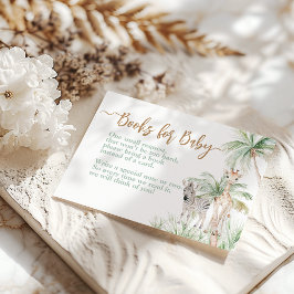 Tarjeta De Recepción Safari Animal Wild One Baby Shower