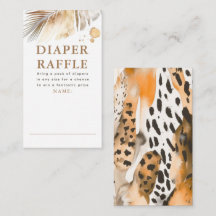 Safari Animales Fur Imprime Entradas De Raffle Dia