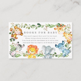 Tarjeta De Recepción Safari Animals Baby Shower Books For Baby