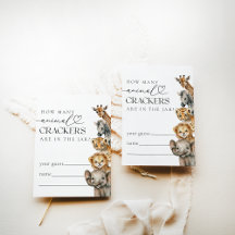 Safari Animals moderna juego de adivinanzas Baby S